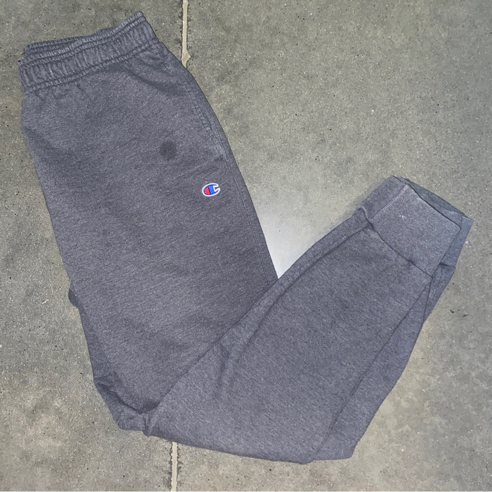 Champion Grey Sweatpants Classic Fleece Joggers Mens Size Large